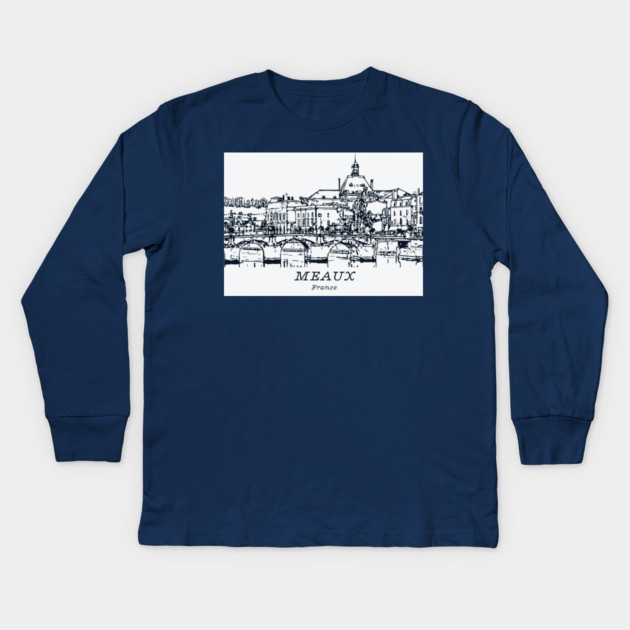 Meaux - France Kids Long Sleeve T-Shirt by Lakeric