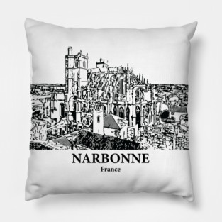 Narbonne - France Pillow