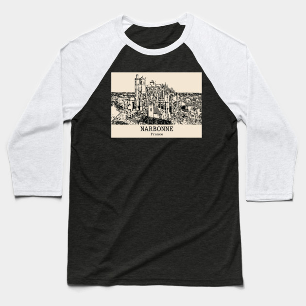 Narbonne - France Baseball T-Shirt by Lakeric