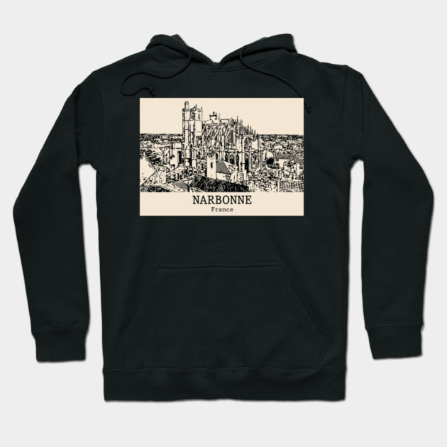 Narbonne - France Hoodie by Lakeric