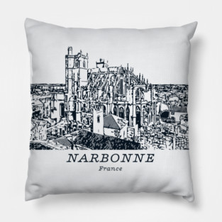 Narbonne - France Pillow