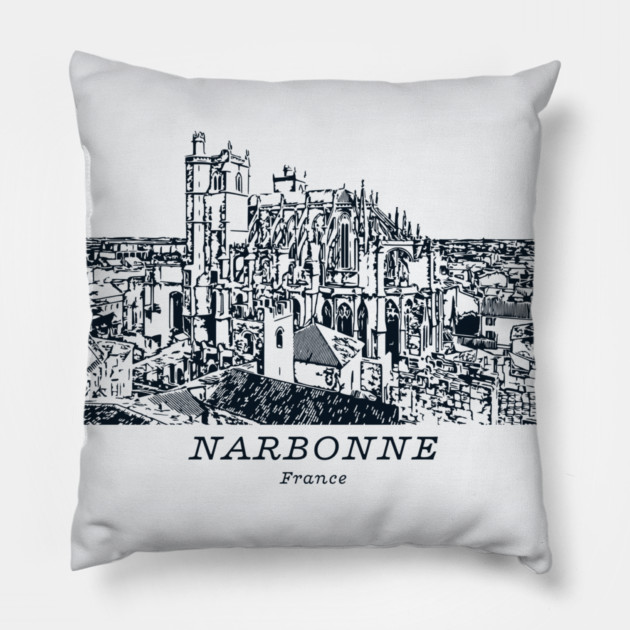 Narbonne - France Pillow by Lakeric