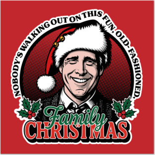 Fun, old fashioned Family Christmas Posters and Art