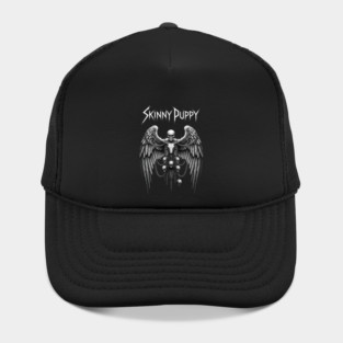 SKINNY PUPPY Skeleton Wings with Skulls Graphic Dark And Gothic Style Band Hat