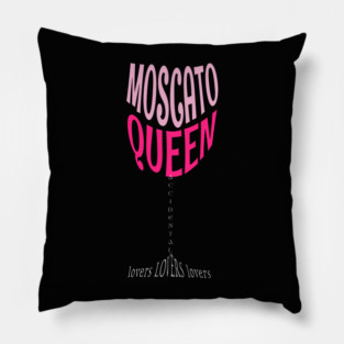 Fortune's Moscato Queen Wine Glass Pillow