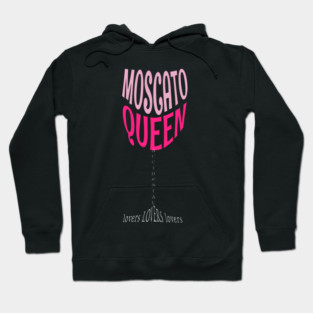 Fortune's Moscato Queen Wine Glass Hoodie