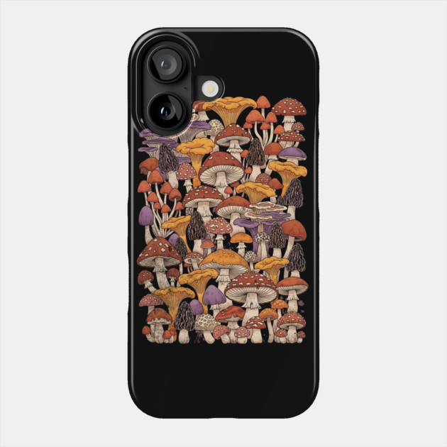 Magic Is Real Enchanted Mushroom Illustration Phone Case by Designed By Marty