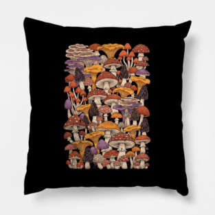 Magic Is Real Enchanted Mushroom Illustration Pillow