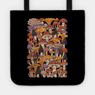 Magic Is Real Enchanted Mushroom Illustration Tote