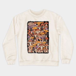 Magic Is Real Enchanted Mushroom Illustration Crewneck Sweatshirt
