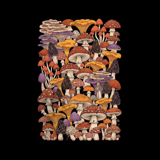 Magic Is Real Enchanted Mushroom Illustration by Designed By Marty