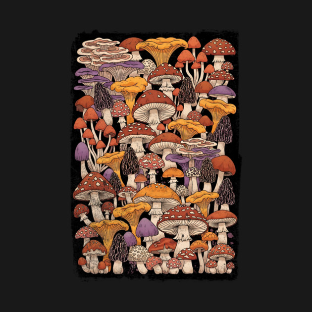 Magic Is Real Enchanted Mushroom Illustration by Designed By Marty