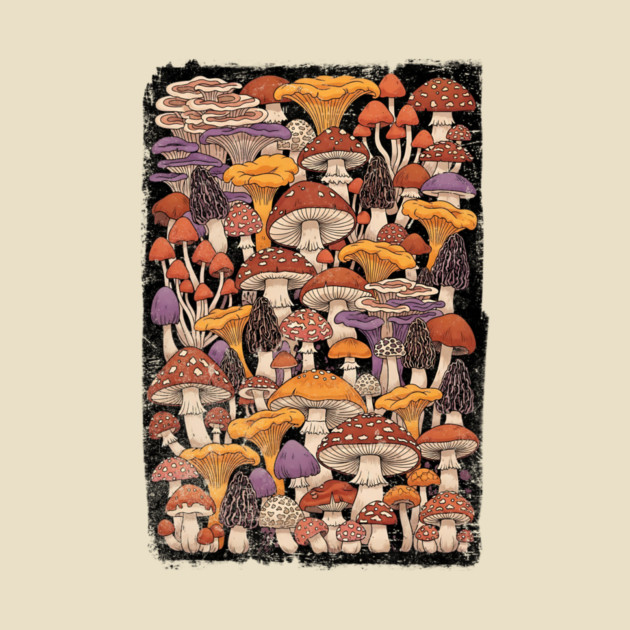 Magic Is Real Enchanted Mushroom Illustration by Designed By Marty