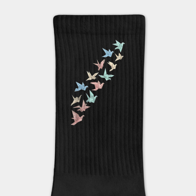 Migrating Origami Birds Minimalist Art by Designed By Marty