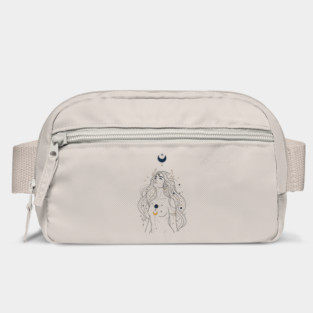 Ad Astra Celestial Goddess Line Art Bag