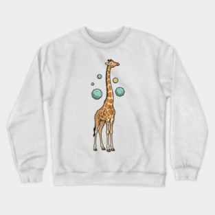 Cosmic Giraffe Geometric Fantasy Art Crewneck Sweatshirt