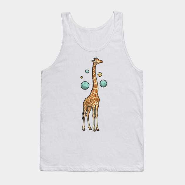Cosmic Giraffe Geometric Fantasy Art Tank Top by Designed By Marty