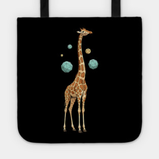 Cosmic Giraffe Geometric Fantasy Art Tote