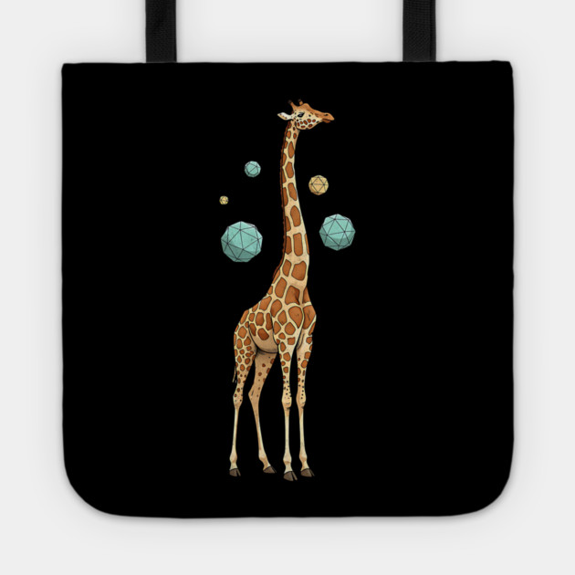 Cosmic Giraffe Geometric Fantasy Art Tote by Designed By Marty