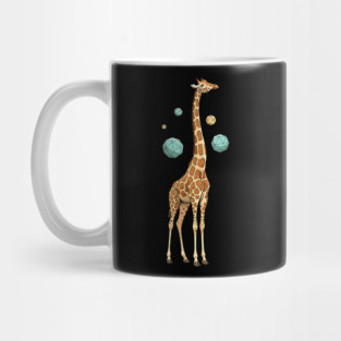 Cosmic Giraffe Geometric Fantasy Art Mug