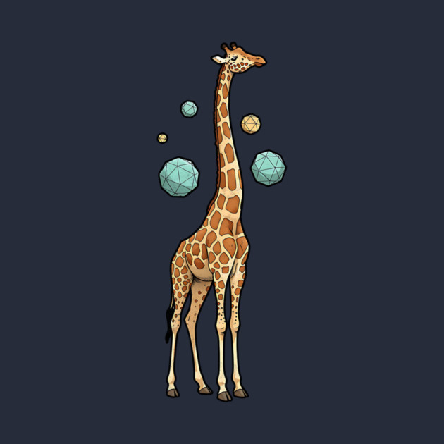 Cosmic Giraffe Geometric Fantasy Art by Designed By Marty