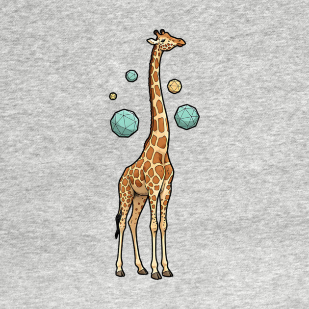 Cosmic Giraffe Geometric Fantasy Art by Designed By Marty