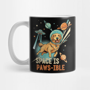 Space is Paws-ible Astronaut Dog Art Mug