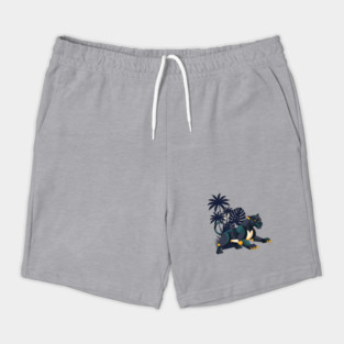 Geometric Bauhaus Panther Jungle Art Shorts