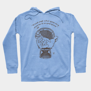 Seal in chair Dolly Parton quote Hoodie