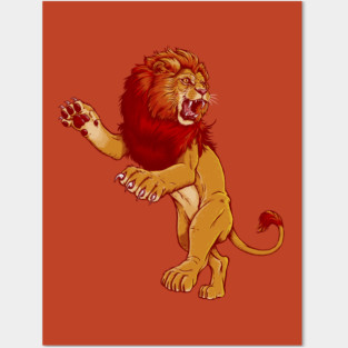 Gryffindor Lion Posters and Art
