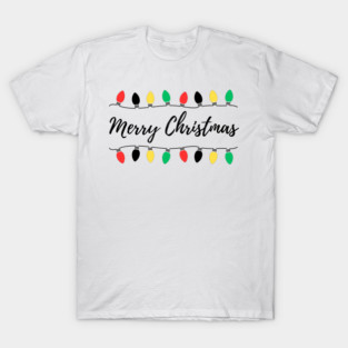 Christmas Lights Strung in Funny Rhythm T-Shirt