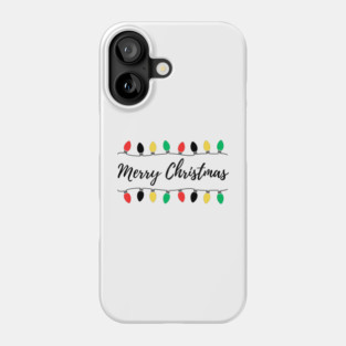 Christmas Lights Strung in Funny Rhythm Phone Case