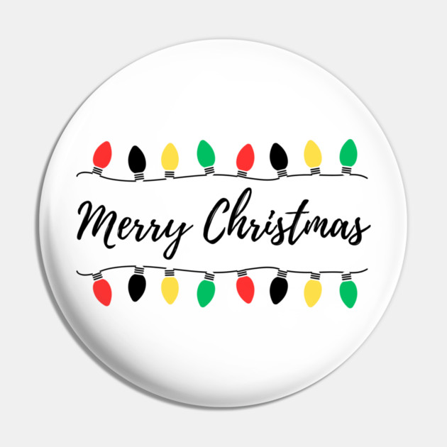 Christmas Lights Strung in Funny Rhythm Pin by Creatifly Graphic Tees