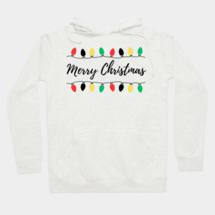 Christmas Lights Strung in Funny Rhythm Hoodie