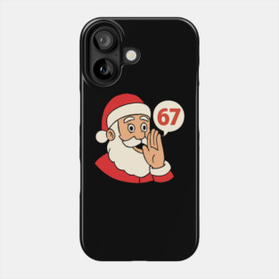 Santa Whispering 67 with a Cheery Smile Phone Case