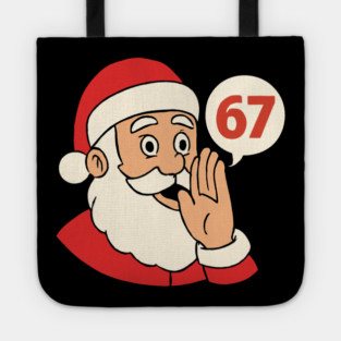 Santa Whispering 67 with a Cheery Smile Tote