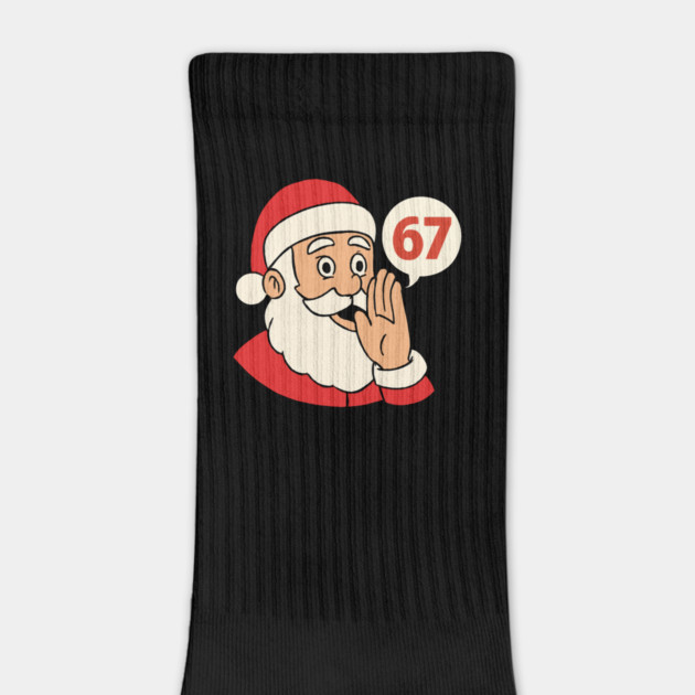 Santa Whispering 67 with a Cheery Smile by Creatifly Graphic Tees