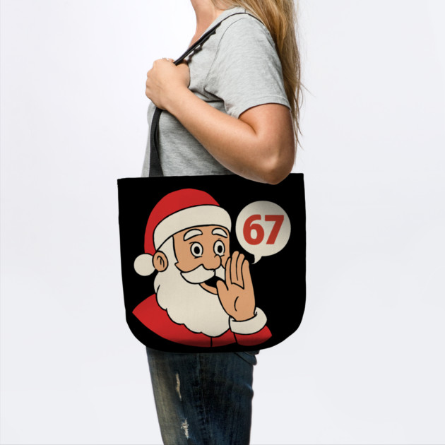 Santa Whispering 67 with a Cheery Smile by Creatifly Graphic Tees