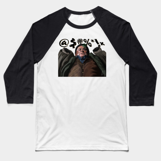 Home Alone 2: Harry Cussing Baseball T-Shirt by 51Deesigns