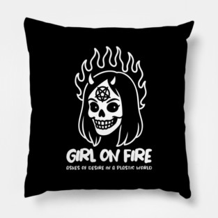 GIRL ON FIRE Pillow