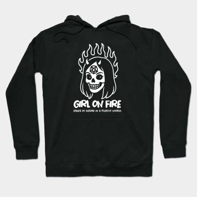 GIRL ON FIRE Hoodie by artslaves