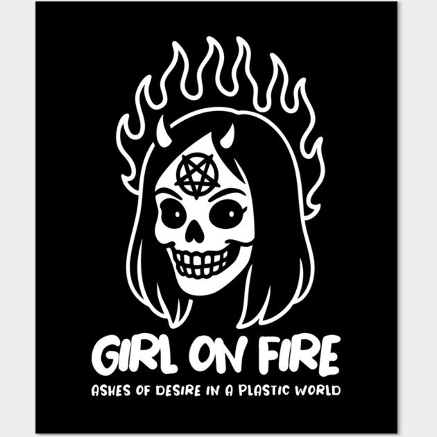 GIRL ON FIRE Wall Art by artslaves