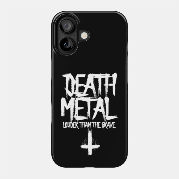 DEATH METAL Phone Case by artslaves