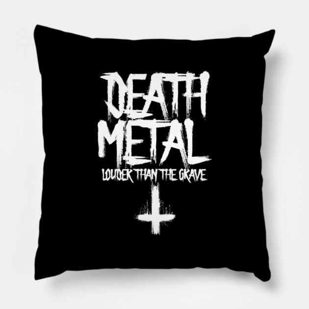 DEATH METAL Pillow by artslaves