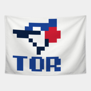 Toronto Blue Jays Logo Tecmo Bowl Tapestry