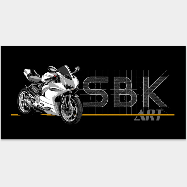ducati panigale sport bike Wall Art by monsalveautos