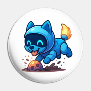 Futuristic Robot Cooking Egg Pin