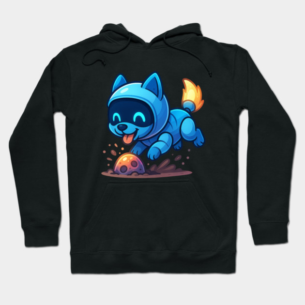 Futuristic Robot Cooking Egg Hoodie by Anne Lee