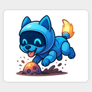 Futuristic Robot Cooking Egg Magnet