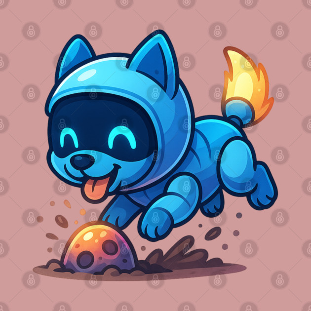 Futuristic Robot Cooking Egg by Anne Lee